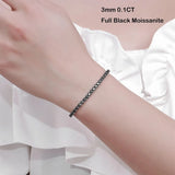 S925 Sterling Silver 5/6.5MM GRA Multi-Stvle Diamond Tennis Link Bracelets for Women Men Gifts Fine Jewelry
