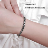 S925 Sterling Silver 5/6.5MM GRA Multi-Stvle Diamond Tennis Link Bracelets for Women Men Gifts Fine Jewelry