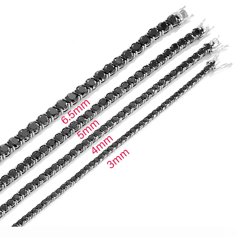S925 Sterling Silver 5/6.5MM GRA Multi-Stvle Diamond Tennis Link Bracelets for Women Men Gifts Fine Jewelry